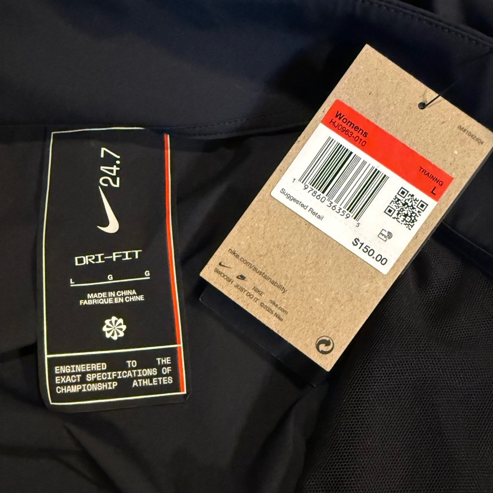 Nike Dri Fit Womens L Black 24/7 Perfect Stretch Oversized Fit Jacket - Picture 3 of 8